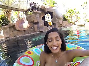 bikini hotty Chloe Amour penetrated after a dip in the pool